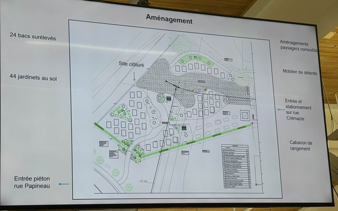 Nouveau jardin communautaire et collectif